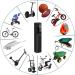 Electric Bike Pump - Woowind BP188 Portable Tire Inflator, Auto Shut-Off, Presta & Schrader Valve, 120PSI, Rechargeable - Black - Buy Online on GoSupps.com