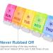 DANYING Large 7-Day Pill Organizer - Push Button Weekly AM PM Pill Box - Rainbow Vitamin Container - Buy Online on GoSupps.com