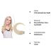 Elailite 30cm Tape In Extensions - 20g Real Human Hair #70 Bleached White - 10 Pieces Remy Hair Extensions for Seamless Style - Buy Online on GoSupps.com