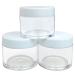 Beauticom 12 Piece Acrylic Round Clear Jars with Lids for Creams & Cosmetics - USA Made | Perfect for Lotions Samples Herbs - Buy Online on GoSupps.com