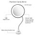 10X Magnifying LED Lighted Makeup Mirror with 360 Swivel Rotation - Glam Hobby Vanity Mirror for Bathroom with Flexible Gooseneck and Suction Cup - Buy Online on GoSupps.com