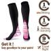 Miana Compression Socks (2 Pairs) for Women & Men - Blue L/XL, Pink - Ideal for Running, Flight, Sports & Travel - Buy Online on GoSupps.com