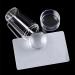 5-Piece Nail Art Stamp Set - Clear Silicone Nail Stamper Scraper & Manicure Tools for Stunning Nail Designs - International Shipping Available - Buy Online on GoSupps.com