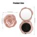 Travel Folding Hair Brush with Mini Pocket Mirror - Portable Nylon Brush for Men and Women - Ideal for Any Hairstyle, Wet or Dry Hair - Lavender Scented - Buy Online on GoSupps.com