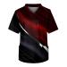 Kasacks Men Care V-neck Pattern printing Bunte Kasacks Care Short sleeve slip kasack with bags loose t shirt oversized tshirt regular fit rage shirt summer shirt light leisure shirt xxl wine
