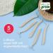 Wellsamed Wellsagreen 5-Pack Bamboo Interdental Brushes L-Shape (L) - Eco-Friendly Dental Care for Healthy Teeth - Buy Online on GoSupps.com