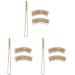 Mipcase 3 Sets Bird Cage Cleaning Brush Metal Handle Metal Practical Cage Brush Household Pet Bird 24X3X2CMx3pcs Curved Headx3pcs