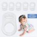12 Silicone Pacifier Chain Rings - Transparent Mam Compatible Holders & Adapters - Buy Online on GoSupps.com