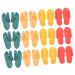 12 pairs disposable house shoes slide shoes for women flip-flops made of foam made of foam slippers for women nail studio sandal spa house shoes one-way flip-flop travel eva slipproof sandals