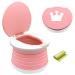 Portable Potty for Toddler Travel,Foldable Potty Seat Training Toilet for Kids,Travel Potty Chair for Camping,Outdoor,Indoor,Pink