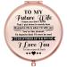 muminglong Future Wife Personalized Birthday Gifts for Future Wife Rose Gold Travel Compact Mirror for Future Wife Anniversary Valentine's Day Gifts from Husband-Present for Her-to My Future Wife er