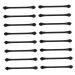 Didiseaon 30pcs Double Ended Eye Shadow Stick Eyeshadow Lip Gloss Brush Dual-ended Eye Stick Makeup Stick Girl