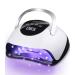220W UV LED Nail Lamp LED UV Lamps for Gel Nails with 4 Timers Professional Nail Dryer for Gel Polish Fast Dry Gel Light Nail Dryer
