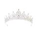 Crystal Crown and Tiara For Women - Rhinestone Headband For Princess Girls Bridal Hair Accessories For Weddings Birthday Silver