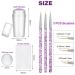 Famidiqgo Nail Stamper & Art Brushes Set - French Tip Clear Jelly Nail Art 3PCs Silicone Stamper Scraper & Pen for DIY Nail Design - Buy Online on GoSupps.com