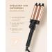 Hair Waver 3 Barrel Curling Iron | Ceramic Tourmaline Hair Crimper with Digital Display & Dual Voltage - International Shipping Available - Buy Online on GoSupps.com