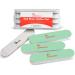 Maryton Nail Buffer and Shine Kit Ultimate Mini Fine Nail File and Buffers for Natural Nails - Smooth Buff and Shine Nails in a Manicure Kit 4 Count