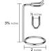 Linkidea 2-Pack Stainless Steel Razor & Brush Holder Stand - Deluxe Non-Slip Base - Buy Online on GoSupps.com