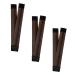 3 Pcs Fast Bun Maker Magic Hair Donut Bun Maker French Twist Hair Fold Wrap Snap Band Special Hair Bun Maker Easy Snap Doughnut Styling Easy & Fast Hair Buns for Girls Women (dark brown)