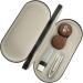 Buy Homsfou Double Purpose Glasses Case - Stylish Wood Grain Travel Case for Glasses & Contacts | Durable & Versatile - Buy Online on GoSupps.com
