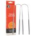 Tongue cleaner tongue scraper made of metal - portable tongue scraps made of metal effective tongue scraping and mouth spectacle for tongue cleaning Brojaq