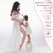 Feoya Maxi Maternity Dress - White Chiffon Lace Strapless Gown for Pregnant Women Photography - Buy Online on GoSupps.com