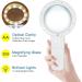 Professional 10 x Professional 12 Pocket Magnifier LED Light 90 mm Front Lens Magnification Reading to Children Elderly Watch Full of Stars - Buy Online on GoSupps.com