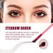 4D Hair Stroke Brow Stamp Brush Set - Ultra-thin Angled Eyebrow Makeup Brush in Taupe - Buy Online on GoSupps.com