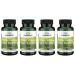 Swanson Maximum Strength White Willow Bark Extract-Promotes Joint Support & Muscle Relief-Standardized to 25% Salicin-Natural Supplement with No Stomach Irritation (60 Veggie Caps 500mg Each) 4 Pack