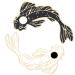 GuassLee Enamel Lapel Brooches Pin Set 2pcs Lovely Black and White Fish Brooch Cute Cartoon Pins for Backpacks Clothes Bags Jackets Hat Jewelry DIY Accessories
