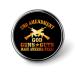 Flaming 2nd Amendment God Guns Guts Made America Free Funny Round Badge Pin Button Brooch Lapel Tie Pins Decorative for Men Women