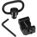 LONSEL 360 Rotation Picatinny Sling Swivel Mount + 2 Point Traditional Sling Rail Mount - Black - Buy Online on GoSupps.com