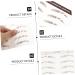 FOMIYES 24 Pcs Eyebrow Stickers Black Stickers Bionic Eyebrow Imitation Eyebrow Sticker Eyebrow Trimming 3d - Buy Online on GoSupps.com
