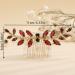 Teyglen Crystal Bride Wedding Hair Comb | Blue Rhinestone Bridal Side Comb | Dainty Hair Piece for Women | Bridal Headpiece - Buy Online on GoSupps.com