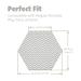Minnebaby Hexagon Playpen Mat - Compatible with hiccapop & Regalo Playards | Non-Slip & Portable Pad for Comfortable Playtime - Buy Online on GoSupps.com