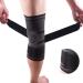 Knee Compression Sleeve for Men & Women - Best Knee Brace for Running Gym & Injury Recovery | Pain Relief & Support - Black L - Buy Online on GoSupps.com