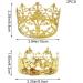 2 PCS Gold Crown Cake Topper Princess Cake Toppers Tiara Cake Decoration Ornaments Crown Cake Toppers for Wedding Birthday Cake Decoration - Buy Online on GoSupps.com