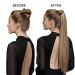 Runatur Real Hair Ponytail Extensions - Brown & Blonde Highlights 55cm Straight 80g Smooth Braid #10P16 - Buy Online on GoSupps.com