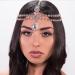 Aularso Rhinestone Layered Head Chain - Silver Wedding Headpiece for Women and Girls - Buy Online on GoSupps.com