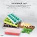 LVO Herb Block Tray with Lid - Silicone Freezer Herb Saver for Infusions - BPA Free, Red - Buy Online on GoSupps.com