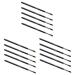 Ipetboom 15 Pcs Makeup Brush Eyebrow Brush Eyeliner Brush Makeup Eyeliner Wand Eye Tool Brush Make up 16x0.7cmx3pcs Blackx3pcs