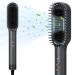 Hair Straightener Brush for Dry/Wet Hair Hot Air Straightening Brush for Fast Styling and Reduces Heat Damage 33000RPM 3 Models & 4 Temp Dual Voltage Suitable for Home & Travel Grey