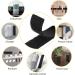 15 Sets Strips with Adhesive - Strong Double Sided Tape with Hook and Loop - 1 x 4 Inch 1 x 4 inch (15 Sets Black) - Buy Online on GoSupps.com