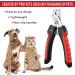 BAIRUI Dog Nail Clippers and Heavy Duty Nail Clipper for Large Dogs Professional Nail Trimmer for Dogs/Cats Pet-Nail Trimmer with Safety Guard to Avoid Over-Cutting Nails Free Nail File (Red) - Buy Online on GoSupps.com