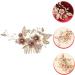 FOYTOKI Flower Leaf Comb Flower Bridal Hair Comb Rhinestone Bridal Hair Comb Bridal Hair Accessories Wedding Hair Comb Crystal Bridal Hair Comb Bride Headgear The Flowers Alloy Rhinestone - Buy Online on GoSupps.com