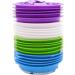 12 pieces of spitting bags with mouthpiece disposable EMESIS bag 1000ml Mixed color high dense vomit bags with ring break bag for children and adults