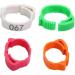 Fenteer 100 St e Adjustable Chicken Rings | 2.8 cm Foot & Leg Rings for Chickens Geese & Ducks - Durable Orange Clip Rings - Buy Online on GoSupps.com