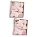 Baluue 2 Sets Dry Hair Towel Set Esponjas Para El Cuerpo Bathroom Supplies Bath Sponge Pink Twisted Yarn