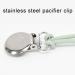 Baok Baby Schnullerhalter - 4 Anti-Tie-Off Steel Pacifier Chains | Silicone Pacifier Holders for Babies & Parents - Buy Online on GoSupps.com