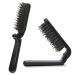 Mini Boar Bristle Travel Brush for Thin/Thick Hair | Folding Hair Brush for Men and Women - Detangling, Smoothing, and Adding Shine | Compact Size for Purse or Pocket - Buy Online on GoSupps.com